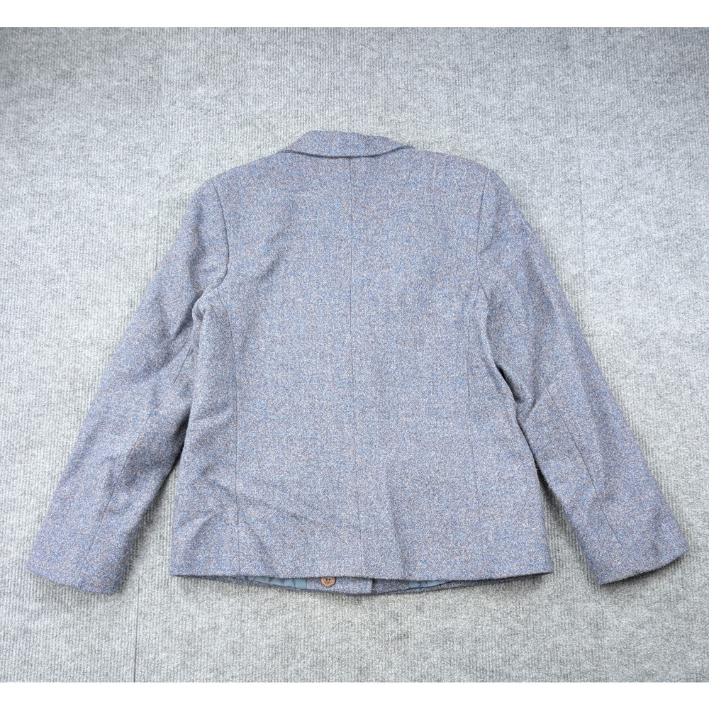 Edinburg Woollen Mill Skirt Suit Set Women 10 3 Piece Vintage Blue Pleated Retro - Picture 10 of 16